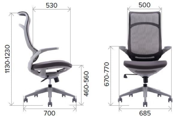 Кресло руководителя Everprof Spirit Сетка Черный_5