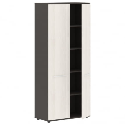 Шкаф с глухими дверьми ЕДИС ЕХCС 85.1 Ясень Траун Белый Мокко / EDIS EHCS_1