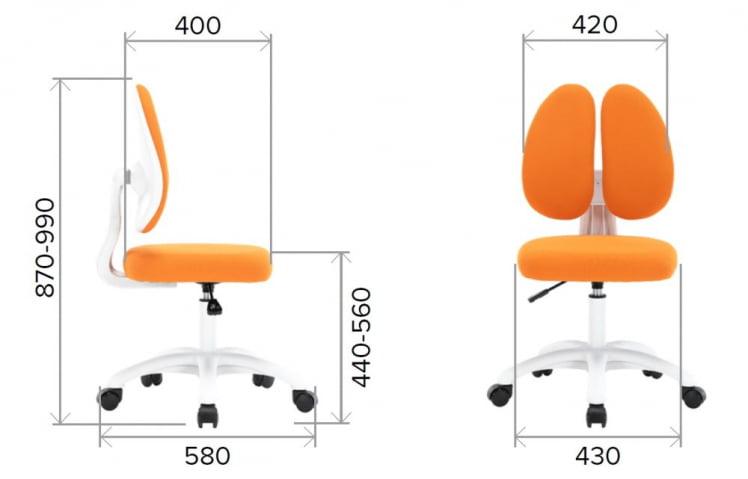 Детское кресло Everprof Kids 103 Ткань Оранжевый_12