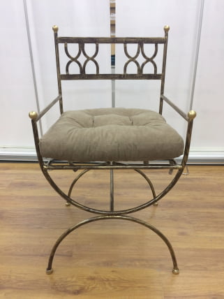 Кресло Виконт кованое цвет шоколад_1