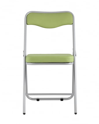 Складной стул Джонни silver экокожа Салатовый_2