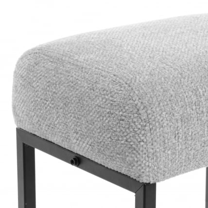 Пуф Charli Lux/Чарли Люкс П велюр/букле, VT shape silver_2