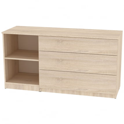 Комод Калисто(K46)699х1352х468PUSHtoOPEN(Белый)_1