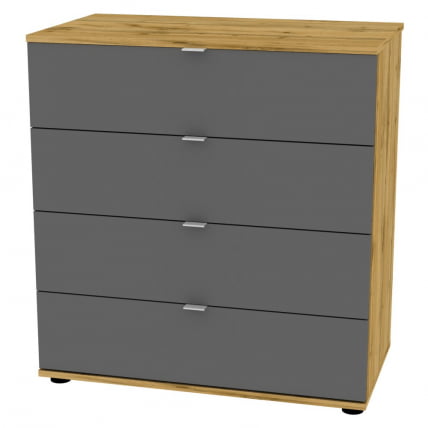 Комод Алиса(K1)856х801х459сторцевойручкой(ДВ-Графит)_0