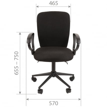 Офисное кресло CHAIRMAN 9801 BLACK Голубой_3