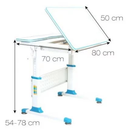 Парта растущая RIFFORMA Comfort-80 Белый Зеленый_4