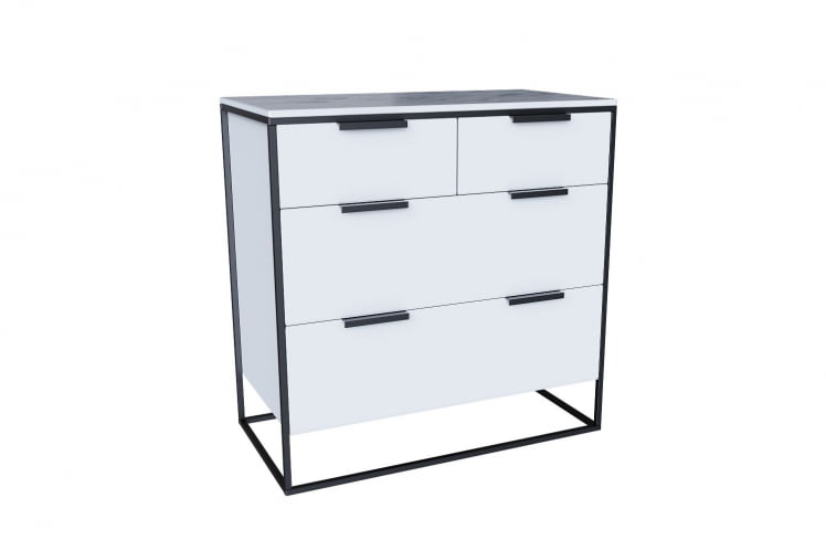 Комод 890 Норд ЛД.677.030.000 Белый/Статуарио_0