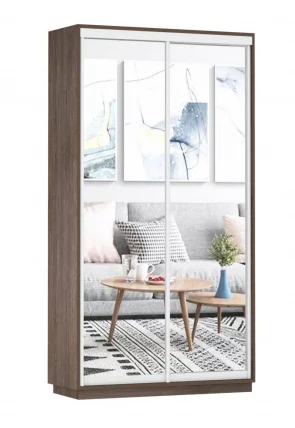 Шкаф-купе двухдверный Экспресс Дуо Экспенс 1200х2400h Венге_0