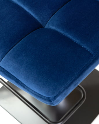 Стул барный DOBRIN DOMINIC Синий велюр MJ9-117_7