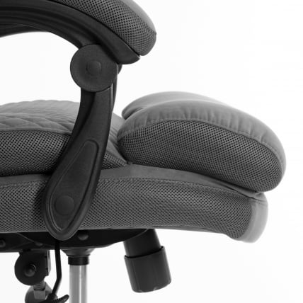 Кресло руководителя Chief metalBL велюр/ткань, серый, 29/TW-12_9