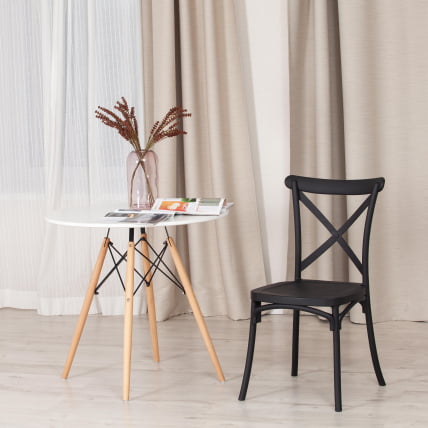 Стул CROSS (mod. PL24) пластик, 48 х 58 х 89 см, Black (черный) 05_15