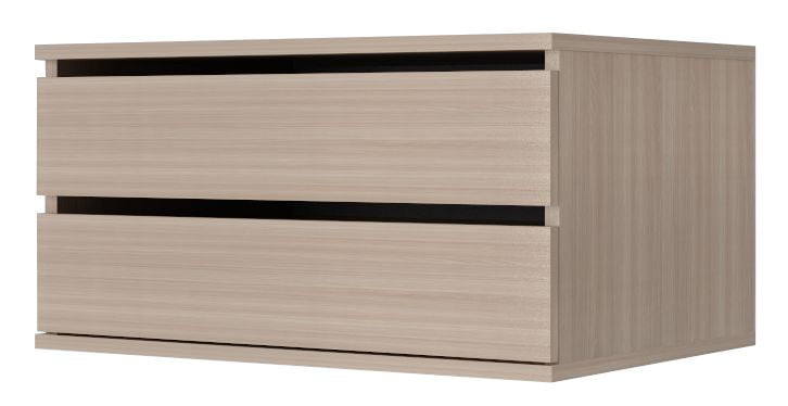 Тумба с 2 ящиками Хит-Т-17 Ясень шимо светлый_0