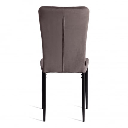 Стул ВЕРТЕР (мод. БC577-ДC) металл, флок, 41 х 52 х 95 см, Дэрк грей (темно-серый) ХЛР24 / черный / VERTER (mod. BC577-DC) Dark grey HLR24_3