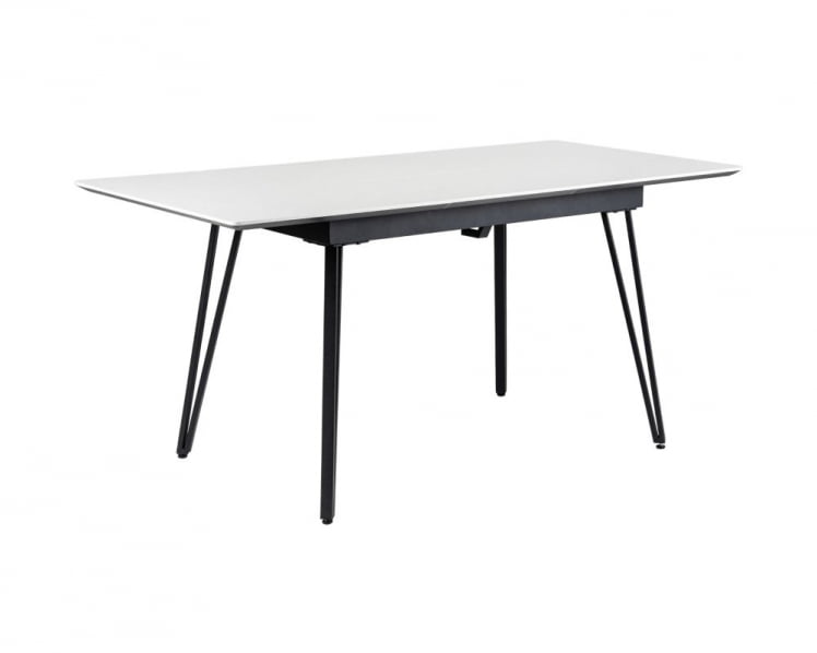 Стол Диего раздвиж. 140-180 Светлый мрамор/Бабочка_1