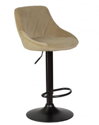 Стул барный ДОБРИН ЛОГАН БЛАCК (мокко велюр (МДЖ9-9)) 2 шт / DOBRIN LOGAN BLACK (MJ9-9))_2