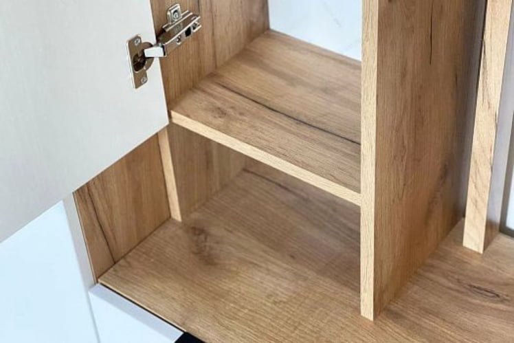 Прихожая Бери MPR-021 Дуб крафт золотой/белое дерево_10