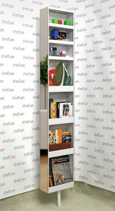 Поворотный зеркальный шкаф Zoom Art Белый_16