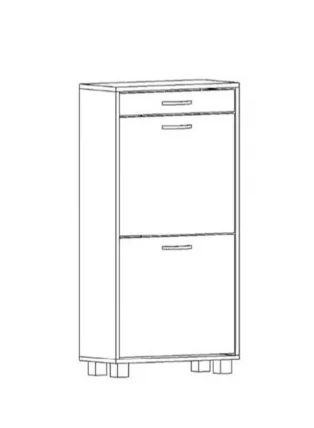 Обувница ШО-52 В Ясень шимо светлый_1