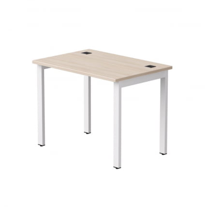 Стол прямой на металлокаркасе, опоры 45 гр Everprof EVO 254S001 Дуб Соната Белый_0