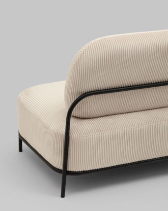 Диван Стоун велюр рельефный молочный_6