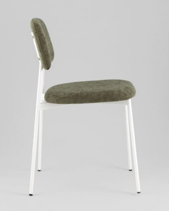 Стул Чао зеленый белые ножки / Chao_1