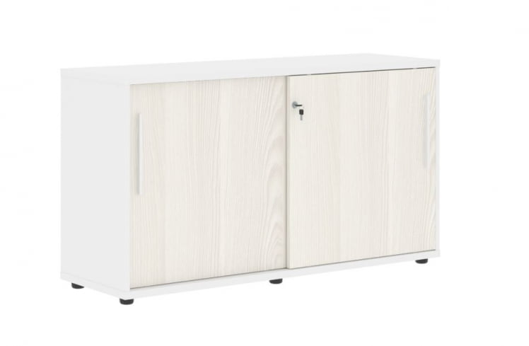 Шкаф с дверьми-купе EDIS ELC 1343 Ясень Траун Белый Белый_0