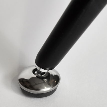 Стол FRONDO ( mod. DT1356) металл/стекло/дерево, 120*80*76 см, прозрачный/натуральный/черный_2