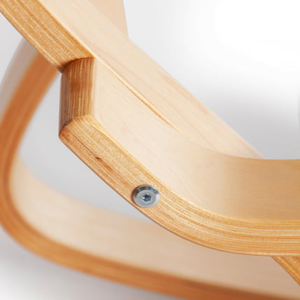 Кресло-качалка mod. AX3005 дерево береза, ткань: полиэстер/хлопок, 61х94,5х104 см, дерево: натуральный #1/ ткань светло-серая 2_12