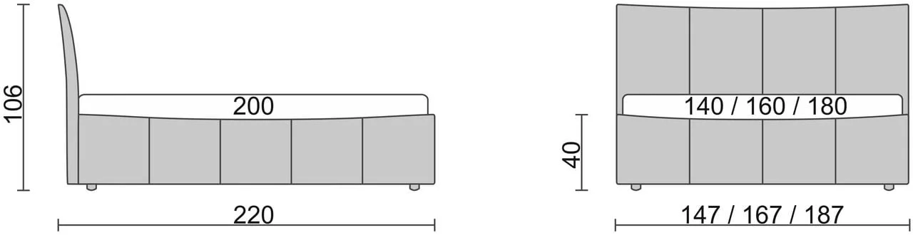 Кровать Stella Бежевый_68180_1