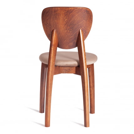 Стул DIAMANTE мягкое сидение бук, 42x42x85см, коричневый, ткань Tenerife Mocco_3