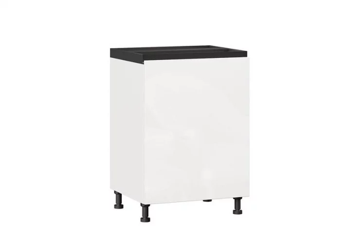 Тумба кухонная 600 Шервуд ЛД 281.050.000.142 Белый Белый глянец_0