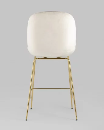 Стул полубарный Beetle со спинкой gold Бежевый_4