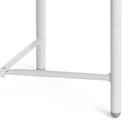 Банкетка AMBER металл, ткань, 41*41*40 см, темно-коричневый/белый_4