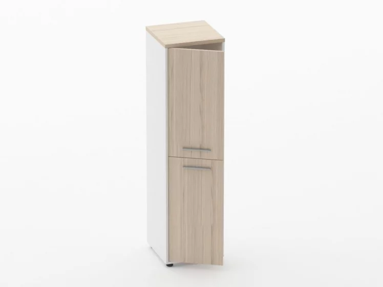 Шкаф 3 узкий закрытый, 2 двери Deka 10.16.12Л Туя/Белый_1