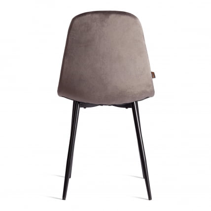 Стул BREEZE (mod. JSC-58) Велюр/металл , 44 х 53 х 86 см, Dark grey (темно-серый) HLR24 / черный_3