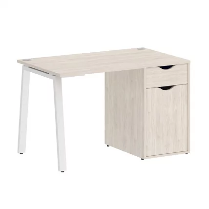 Стол письменный HOME OFFICE VR.SP-3-118.1.A Денвер Светлый/Белый металл_0