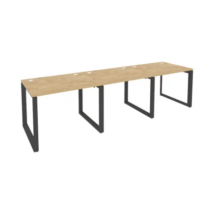 Рабочая станция на О-образном м/к ONIX O.MO-RS-3.1.8 Тиквуд Светлый/Антрацит_0