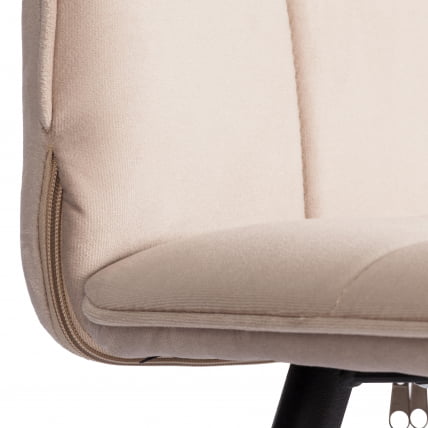 Стул обеденный Bari LT, велюр, бежевый/черный, 7, 41х55х89 см_8