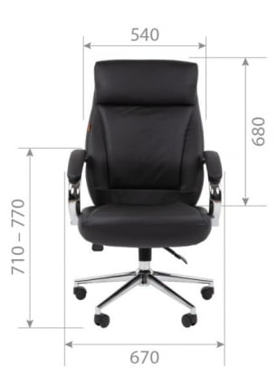 Кресло руководителя Chairman 794 кожа Черный_21