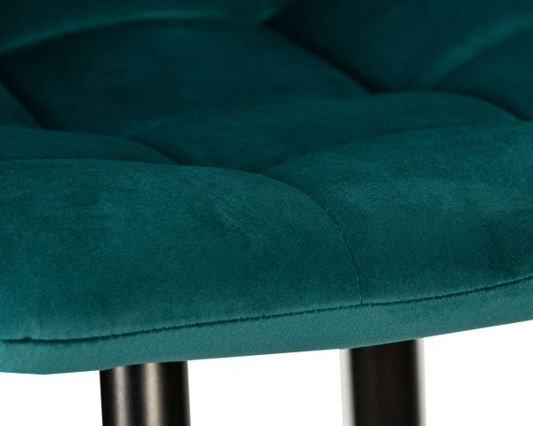 Стул барный DOBRIN NICOLE (черные матовые ножки, морской волны велюр (108-119)) 2 шт_8