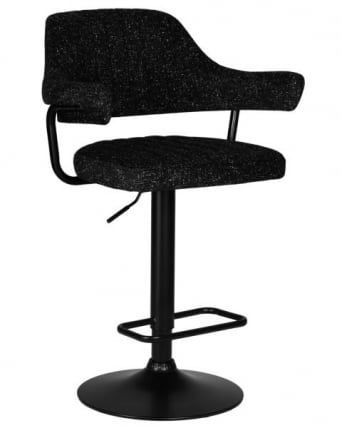 Стул барный DOBRIN CHARLY BLACK (черный твид (LEO18)) 2 шт_1