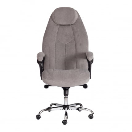 Кресло офисное BOSS Lux флок , серый, 29_5