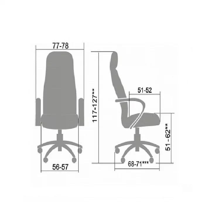 Кресло руководителя Метта ЛК-15 Ч 820 Бежевое / Metta LK-15 Ch_8
