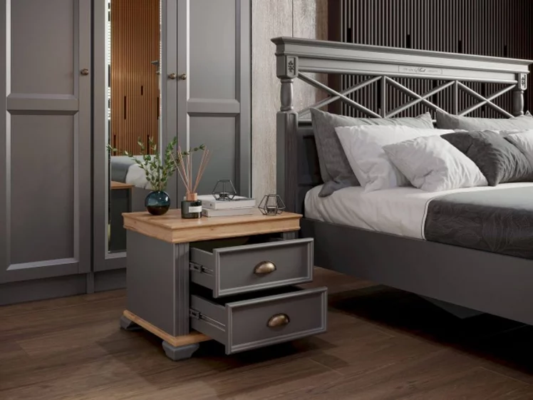 Спальный гарнитур Амели №11 Оникс серый_2