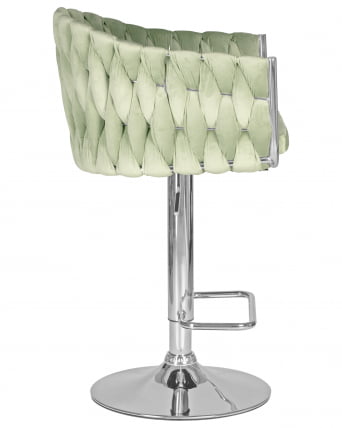 Стул барный DOBRIN MARCEL Пудрово-мятный велюр MJ9-87_2