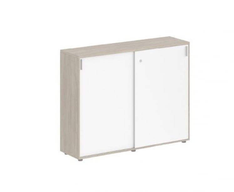 Шкаф-купе средний с замком Sigma SG.711.OD.WH Дуб темный Белый_0