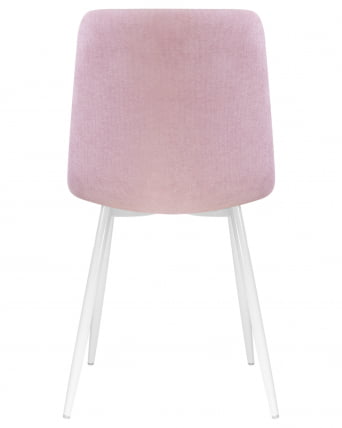 Стул обеденный DOBRIN ALEX белые ножки Сиреневая ткань UF860-04B_4