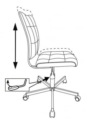 Кресло для оператора Бюрократ CH-330M Синий экомех_5