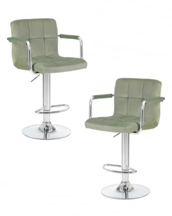 Стул барный ДОБРИН КРУГЕР АРМ (мятный велюр (МДЖ9-87)) 2 шт / DOBRIN KRUGER ARM (MJ9-87))_0