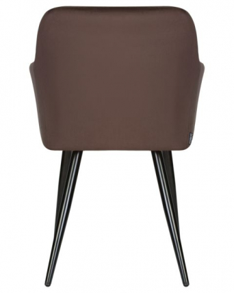 Стул обеденный ДОБРИН РОБЕРТ (черные матовые ножки, велюр В108-76 Горький шоколад) 2 шт / DOBRIN ROBERT V108-76_5